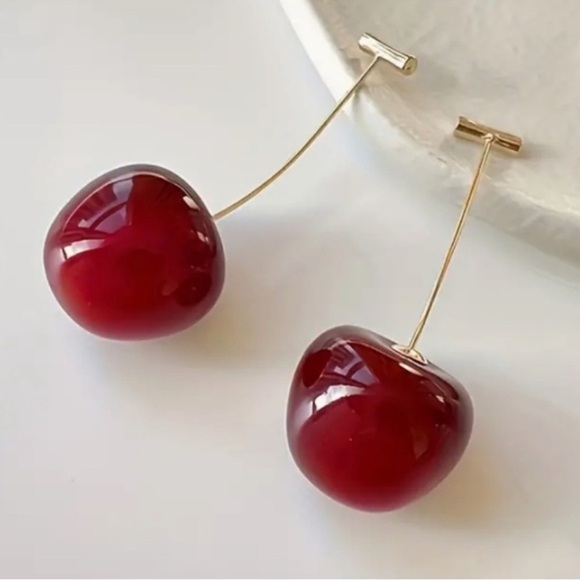 Anthropologie Cherry Red Earrings - Picture 8 of 12